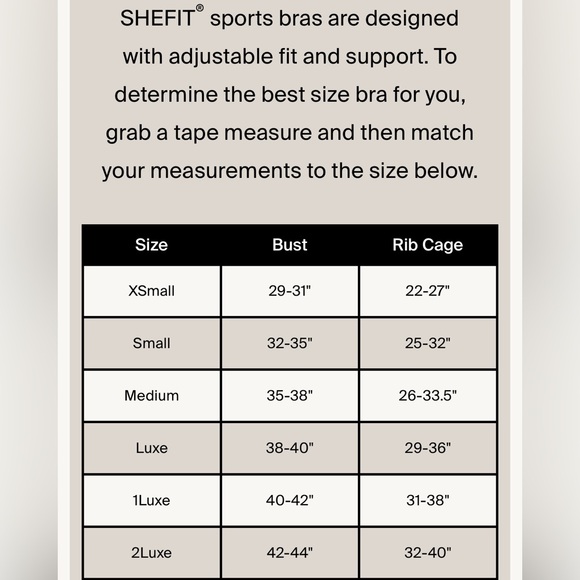 SHEFIT. Size 1Luxe (XL). Women's Tan Sports Bra. - Picture 4 of 4